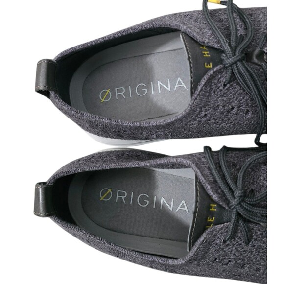 Cole Haan Original Grand Shoes Mens Size 12M Stitchlite Wingtip Oxford Knit Gray main image 8